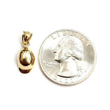 Load image into Gallery viewer, 14k yellow Gold Tiny 3D Baseball Hat Cap Pendant charm sport fine jewelry 1.1g