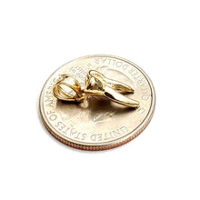 Load image into Gallery viewer, New 14k yellow Gold solid 3D tooth Pendant charm gift fine jewelry 1.6g
