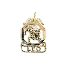 Load image into Gallery viewer, 14k yellow Gold lion Leo zodiac sign astrology Pendant charm fine jewelry 1.2g
