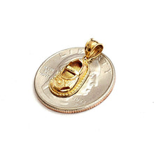 Load image into Gallery viewer, 14K Yellow Gold 3D Classic baby boy Shoe Charm Pendant gift Fine Jewelry 1.4g
