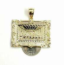 Load image into Gallery viewer, New 10k yellow gold last supper pendant charm fine gift religions jewelry 11.8g
