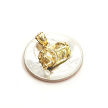 Load image into Gallery viewer, New 14k Yellow Gold fishing reel Pendant charm unisex gift fine jewelry 2.2g
