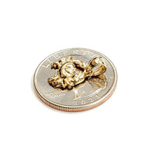 Load image into Gallery viewer, New 14k yellow Gold tiny crab cancer zodiac sign Pendant charm fine jewelry 1.2g
