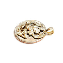 Load image into Gallery viewer, New 14k yellow Gold Gemini zodiac sign astrology Pendant charm fine jewelry 1.9g
