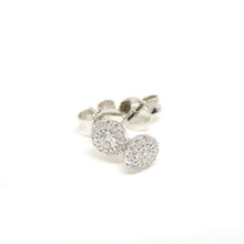 Load image into Gallery viewer, New 14k White Gold 0.24Ct Round Diamonds stud Earrings gift Push Back Fastening

