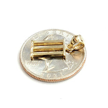 Load image into Gallery viewer, New 14KT Yellow Gold Solid Roman number 3 Pendant charm gift Fine Jewelry 1.3g
