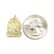 Load image into Gallery viewer, 14k yellow Gold Pisces fish zodiac sign Pendant charm fine jewelry unisex 1.4g
