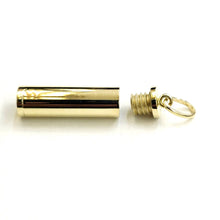 Load image into Gallery viewer, 10k yellow gold 3D Urn pendant For Cremation Ashes Cylinder fine jewelry 6.8g
