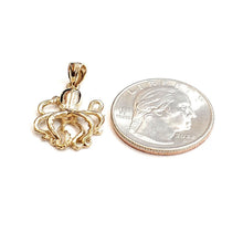 Load image into Gallery viewer, New 14k yellow Gold solid octopus Pendant charm gift fine jewelry unisex 2.1g
