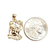 Load image into Gallery viewer, New 14k yellow Gold Virgo zodiac sign Pendant charm astrology fine jewelry 1.8g

