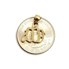 Load image into Gallery viewer, New 14K Yellow Gold Allah Islamic God Pendant Charm religious fine jewelry 1.3g
