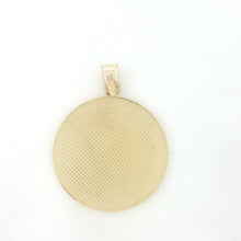 Load image into Gallery viewer, 14k yellow Gold Aztec Mayan sun calendar Azteca pendant gift jewelry 1.20" 7.3g
