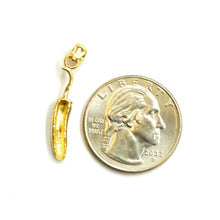 Load image into Gallery viewer, 14k yellow gold Tiny Chili Hot Pepper Jalapeño pendant charm fine jewelry 1.3g
