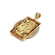 Load image into Gallery viewer, 14k yellow Gold king of heart Pendant playing card gambling fine jewelry 3.2g
