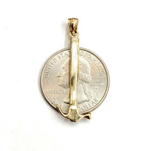 Load image into Gallery viewer, New 14k Yellow Gold 3D Hammer Pendant charm construction tool fine jewelry 2.2g
