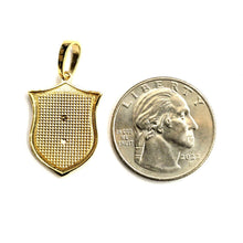 Load image into Gallery viewer, 14k yellow solid Gold Eagle Pendant charm shield fine jewelry Gift Unisex 3.4g
