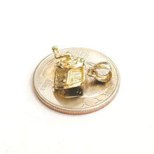 Load image into Gallery viewer, New 14k Yellow Gold fishing reel Pendant charm unisex gift fine jewelry 2.2g
