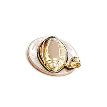 Load image into Gallery viewer, New 14k yellow Gold football ball Pendant charm fine sport jewelry unisex 3g
