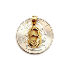 Load image into Gallery viewer, 14K Yellow Gold 3D Classic baby boy Shoe Charm Pendant gift Fine Jewelry 1.4g
