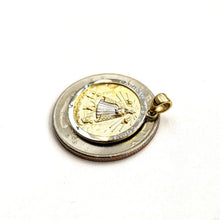 Load image into Gallery viewer, 14k Two Tone gold round virgin Caridad del Cobre pendant fine jewelry 0.69" 2g

