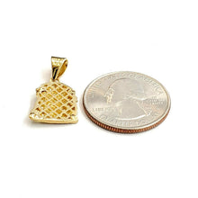 Load image into Gallery viewer, 14k yellow gold tiny jesus face head pendant charm fine religious jewelry 2.1g
