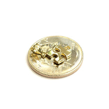 Load image into Gallery viewer, 14k yellow Gold Tiny puzzle piece Pendant charm unisex gift fine jewelry 0.7g
