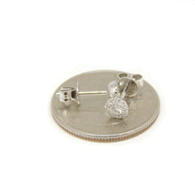 Load image into Gallery viewer, New 14k White Gold 0.24Ct Round Diamonds stud Earrings gift Push Back Fastening

