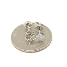 Load image into Gallery viewer, New 14k White Gold 0.24Ct Round Diamonds stud Earrings gift Push Back Fastening
