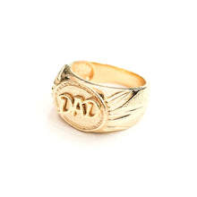 Load image into Gallery viewer, 14K yellow Gold Dad ring solid birthday gift father's day fine jewelry size 11
