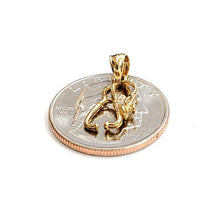 Load image into Gallery viewer, 14K Yellow Gold 3D medical stethoscope doctor nurse Pendant Fine Jewelry 1g
