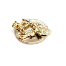 Load image into Gallery viewer, 14k yellow Gold deer buck male head Hunting Pendant charm gift jewelry 2g
