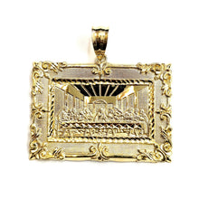 Load image into Gallery viewer, New 10k yellow gold last supper pendant charm fine gift religions jewelry 32.8g
