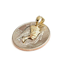 Load image into Gallery viewer, New 14k yellow Gold Tiny Egyptian Nefertiti head queen Pendant fine jewelry 1.2g
