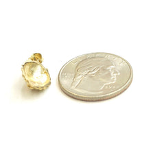 Load image into Gallery viewer, Real 14k yellow Gold tiny lion head face crown Leo zodiac Pendant charm 1.4g

