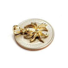 Load image into Gallery viewer, New 14k yellow Gold solid Spider Pendant charm fine jewelry 2.1g
