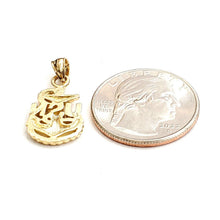 Load image into Gallery viewer, 14k yellow Gold USN Pendant United States Navy military anchor fine jewelry 2.5g
