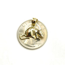 Load image into Gallery viewer, New 14k yellow Gold mouse Pendant animal charm Children gift fine jewelry 1.6g
