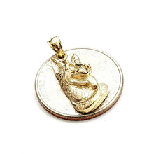 Load image into Gallery viewer, 14k yellow Gold German shepherd dog pet Pendant charm fine jewelry unisex 2.6g
