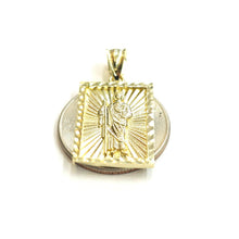 Load image into Gallery viewer, 10k yellow gold saint Jude San Juda pendant charm religious Fine jewelry 3.2g
