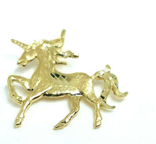 Load image into Gallery viewer, New 14k real yellow gold unicorn full body pendant charm jewelry fine gift 0.8g
