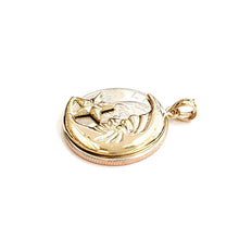 Load image into Gallery viewer, New 14k yellow gold moon and star pendant charm astronomy gift fine jewelry 2.7g
