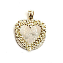 Load image into Gallery viewer, New 10k yellow gold heart pendant charm love Amor fine gift women jewelry 1.9g
