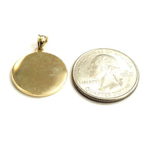 Load image into Gallery viewer, 14k yellow gold Round star of David Jewish Israel charm pendant Fine jewelry 4g
