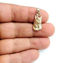 Load image into Gallery viewer, 14k yellow Gold German shepherd dog pet Pendant charm fine jewelry unisex 2.6g
