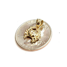 Load image into Gallery viewer, New 14k yellow Gold tiny crab cancer zodiac sign Pendant charm fine jewelry 1.2g
