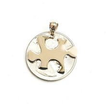 Load image into Gallery viewer, New 14k yellow Gold puzzle piece Pendant charm unisex gift fine jewelry 1.8g

