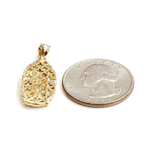 Load image into Gallery viewer, 14k yellow gold virgin Mary Guadalupe pendant diamond cut religious jewelry 2.5g
