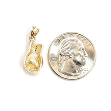 Load image into Gallery viewer, New 14k yellow gold classic boxing glove charm pendant gift fine jewelry 2.5g
