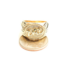 Load image into Gallery viewer, 14K yellow Gold Dad ring solid birthday gift father's day fine jewelry size 11
