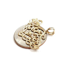 Load image into Gallery viewer, New 14k yellow Gold Mother word Pendant charm gift fine jewelry for her 1.8g
